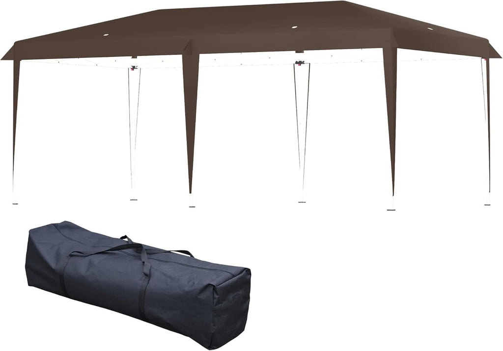 10' x 20' Heavy Duty Pop Up Canopy with Carry Bag, Blue F6019