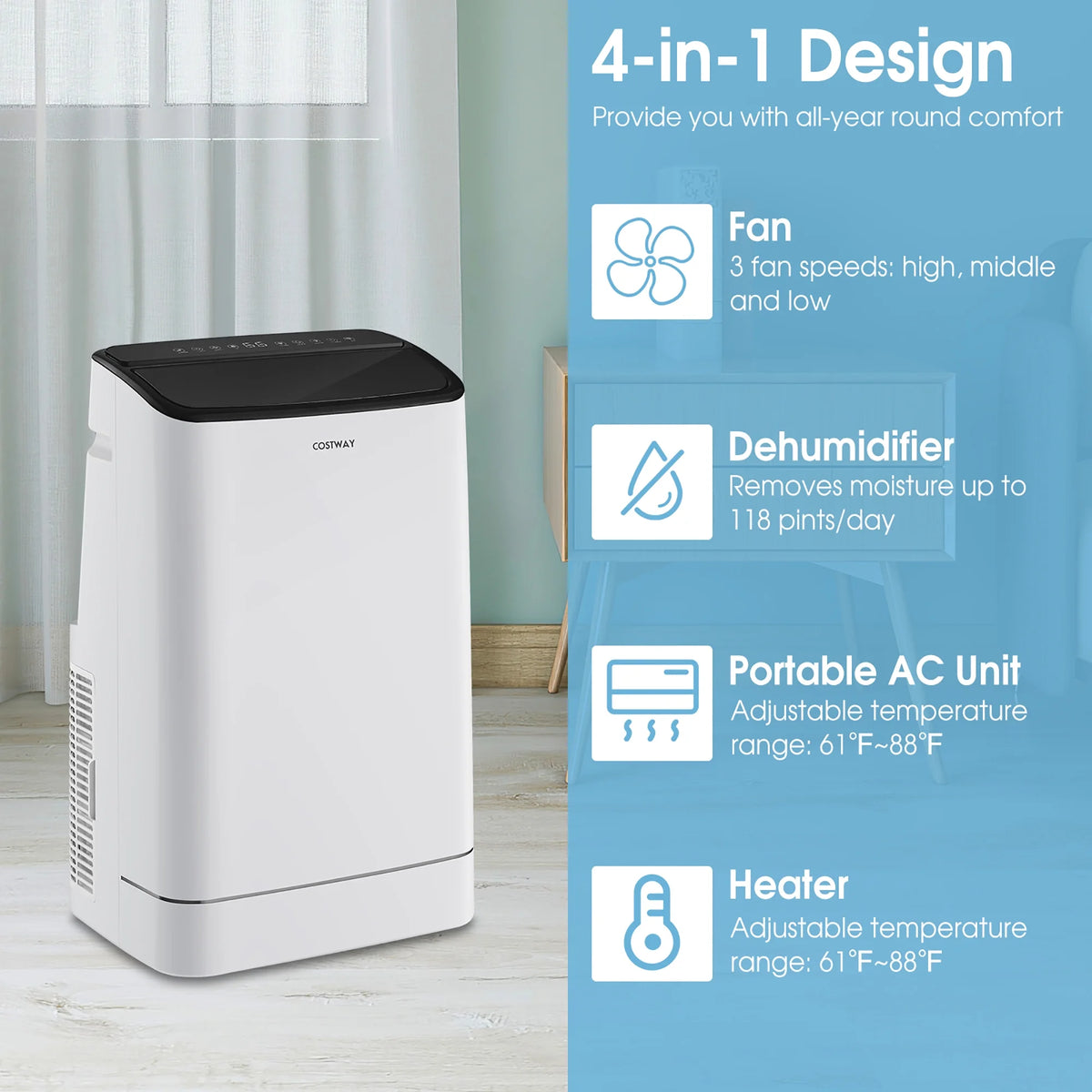 15000 BTU Portable Air Conditioner S11223