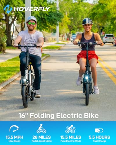 16" Folding Electric Bike with Removable Battery U9677
