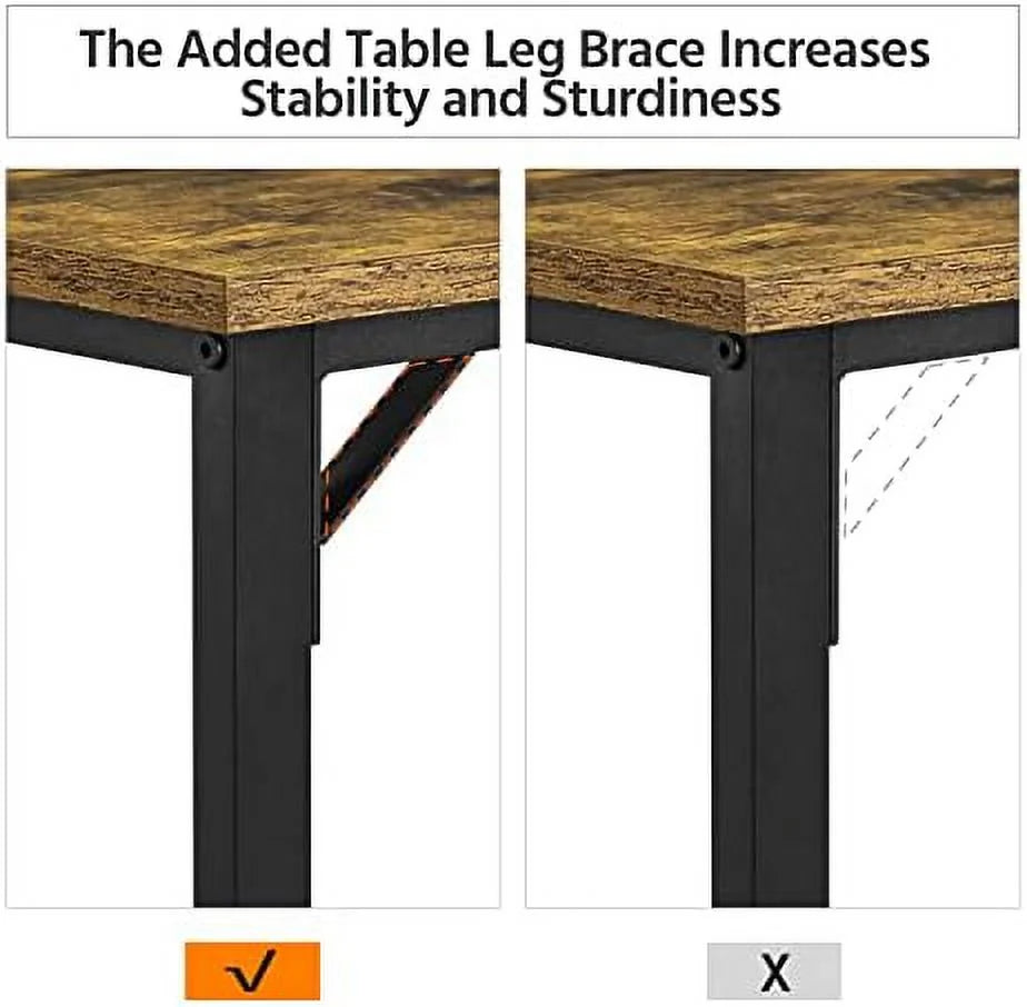 3 Piece Counter Height Table with Stools Set of 2 C30645