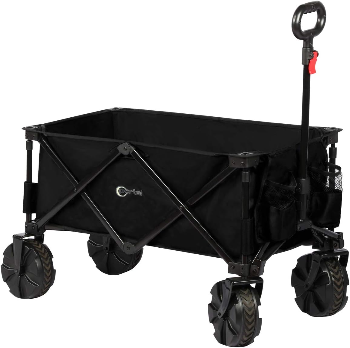 Blue Collapsible Folding Utility Wagon Cart with 8 inches Wheels P62418