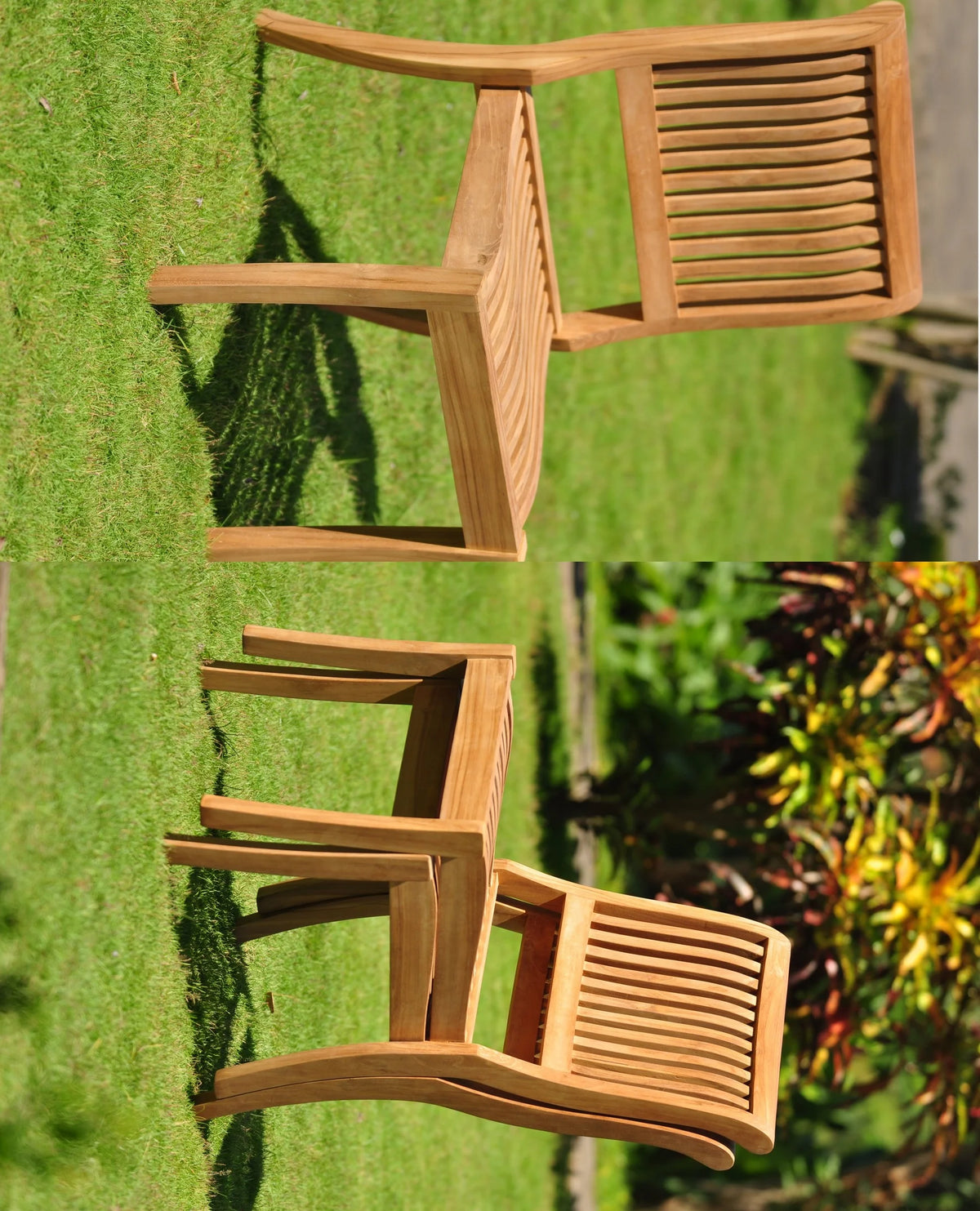 7 Pc Teak Dining Set with 60" Round Table and 6 Chairs H233994