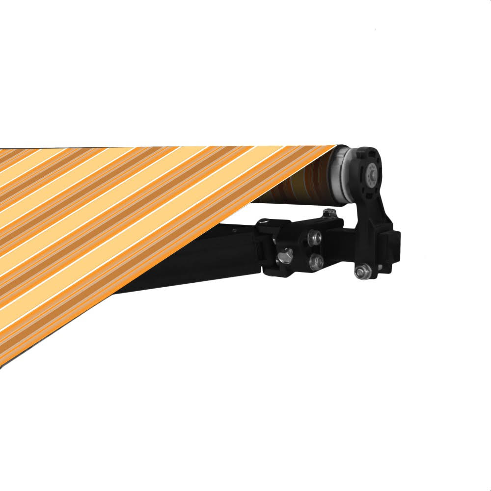 Black Frame Retractable Patio Awning 10 x 8 Feet J266