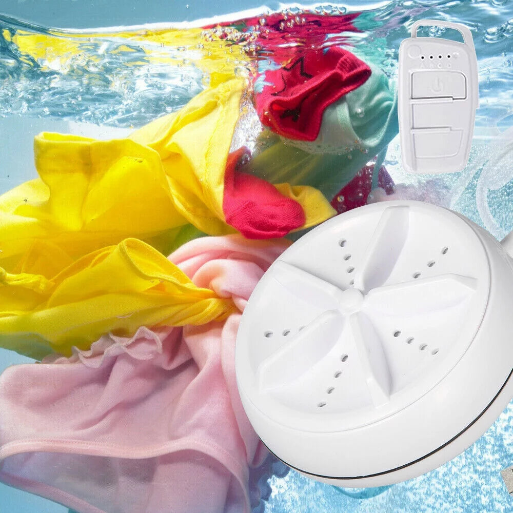 Mini USB Ultrasonic Turbo Rotating Clothes Washer L234723
