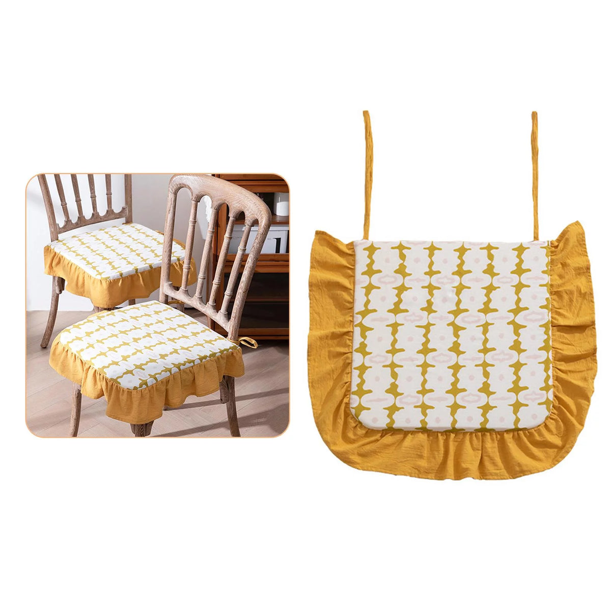 Yellow Tatami Floor Seating Cushion H6842