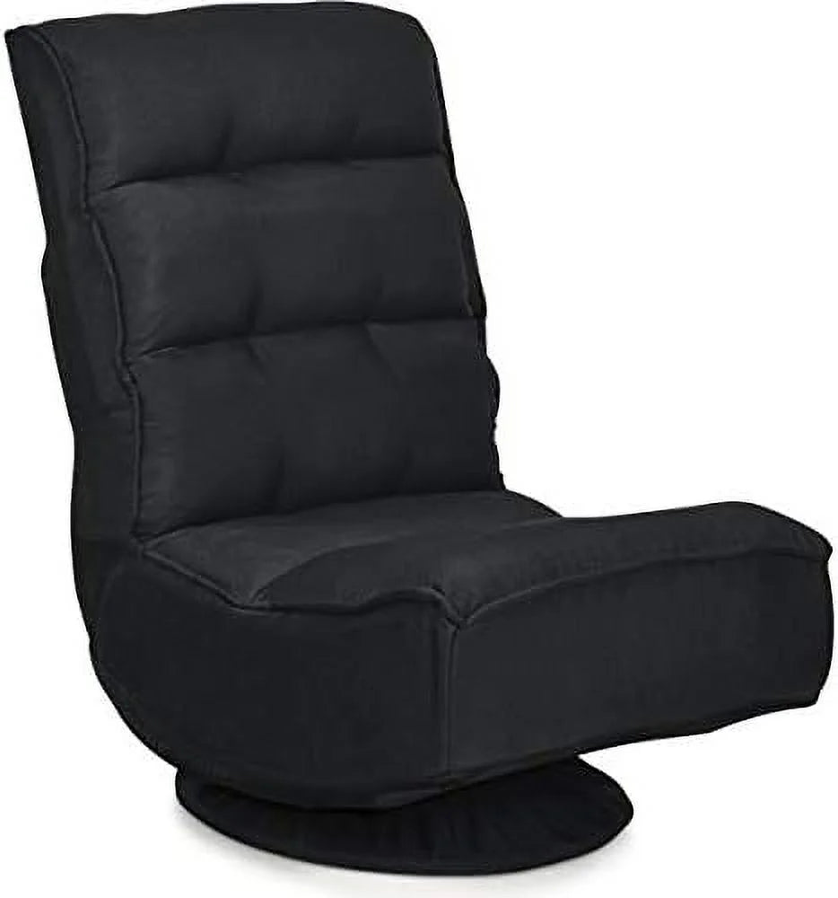 Folding Swivel Floor Chair with 6 Positions Adjustable N377