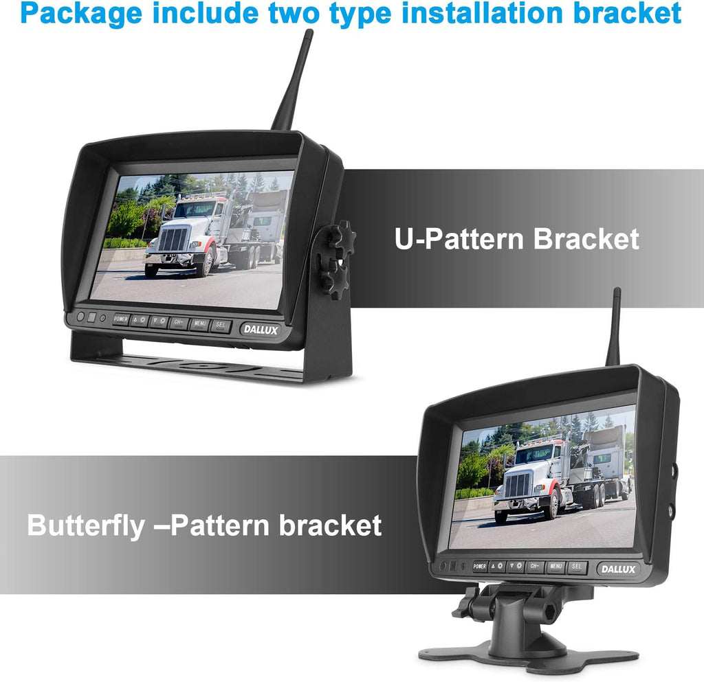 Digital Wireless Backup Camera with 7 inch DVR Monitor Y72114