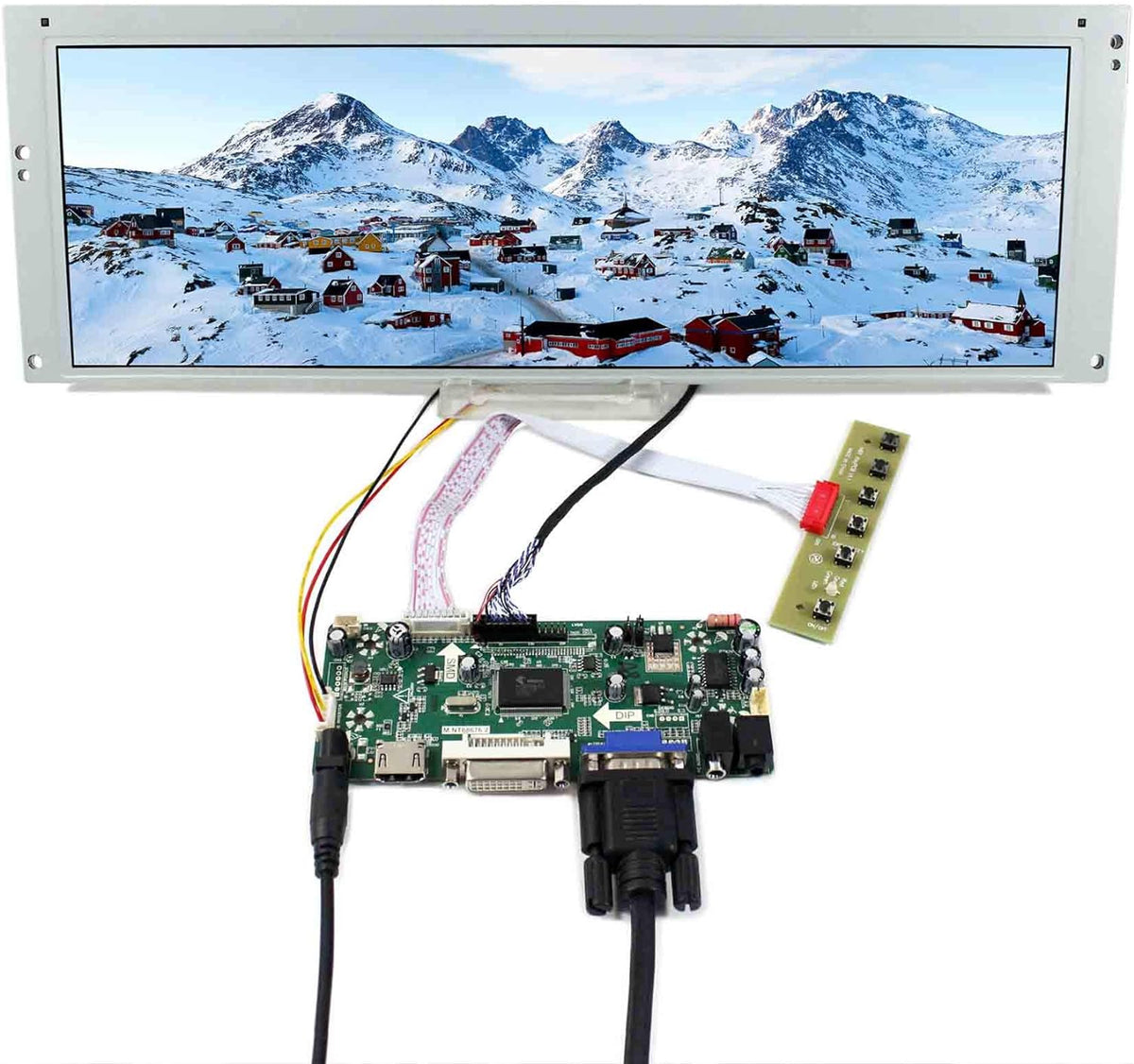 14.9 in 1280X390 LCD Screen with LCD Controller Board K19824