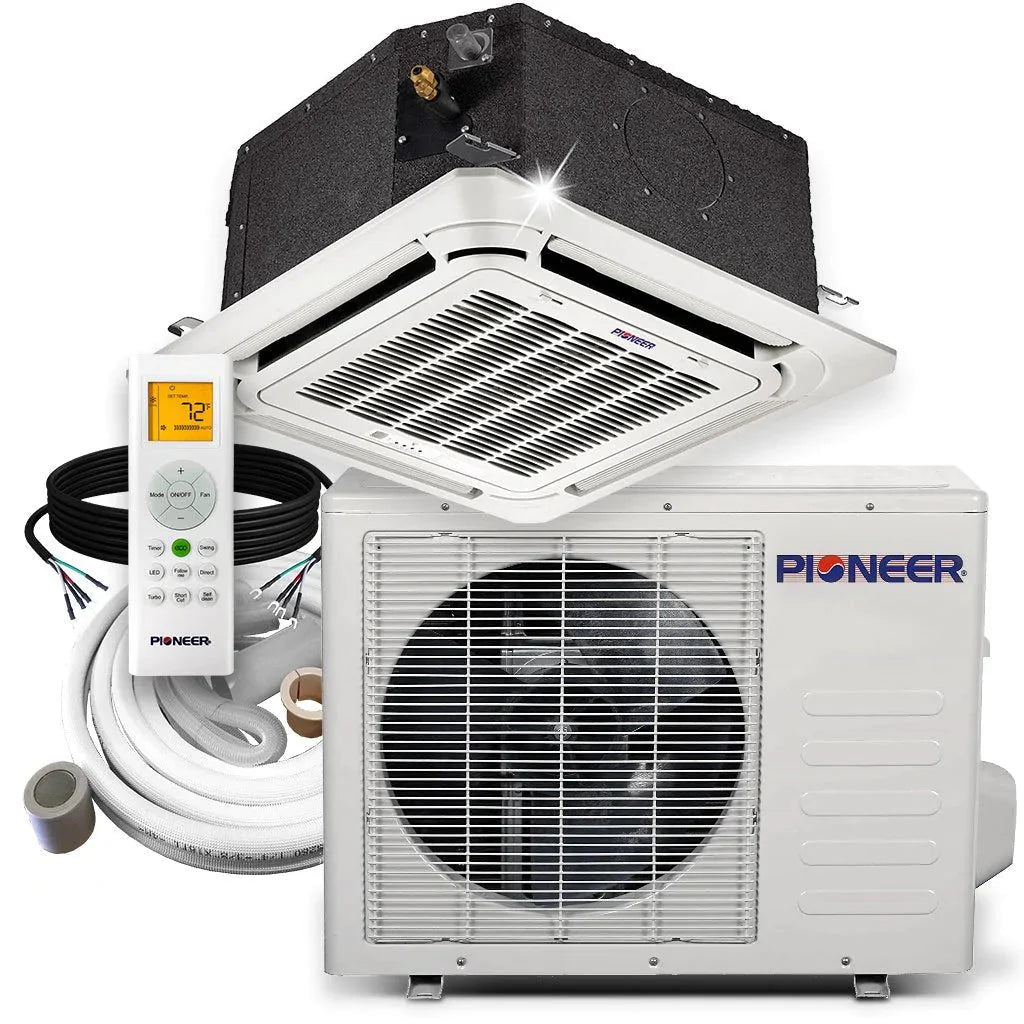 18,000 BTU 20 SEER 8-Way Compact Cassette Ductless Mini Split Y3060