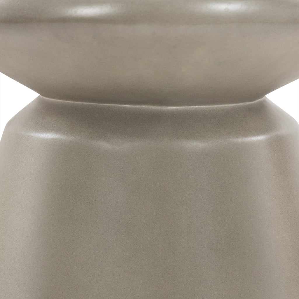 Gray Indoor Outdoor Accent Stool End Table E71702