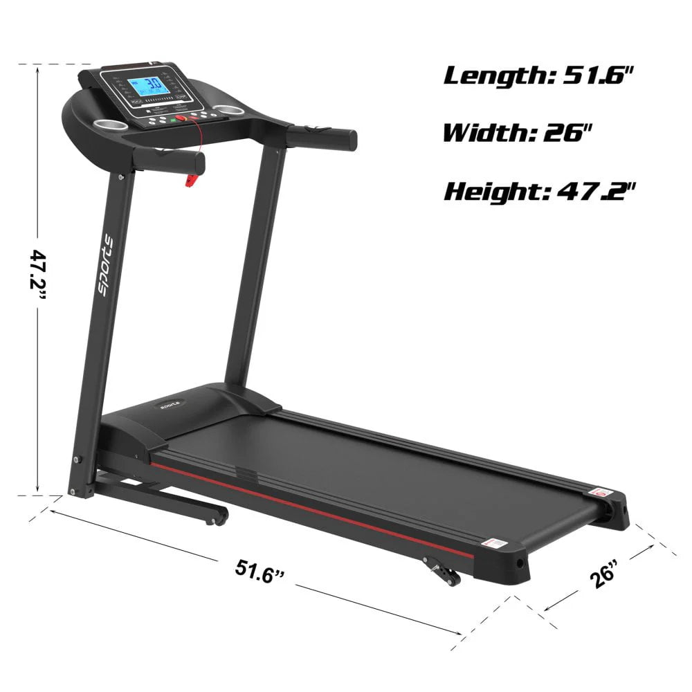 Folding Treadmill with Manual Incline B555