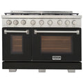 48 6.7 cu. ft. Natural Gas Range in Black I743