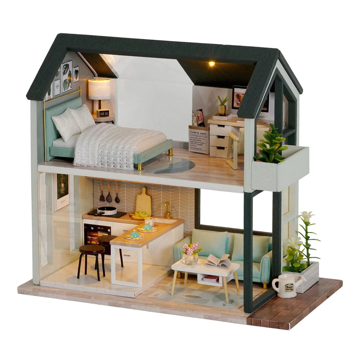 1/24 Scale DIY Wooden Miniature Dollhouse Furniture Q135