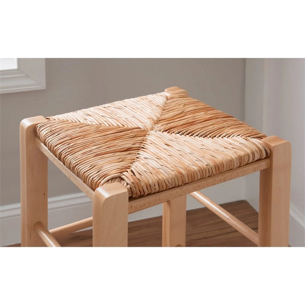 29.15" Traditional Wood Backless Bar Stool V6928