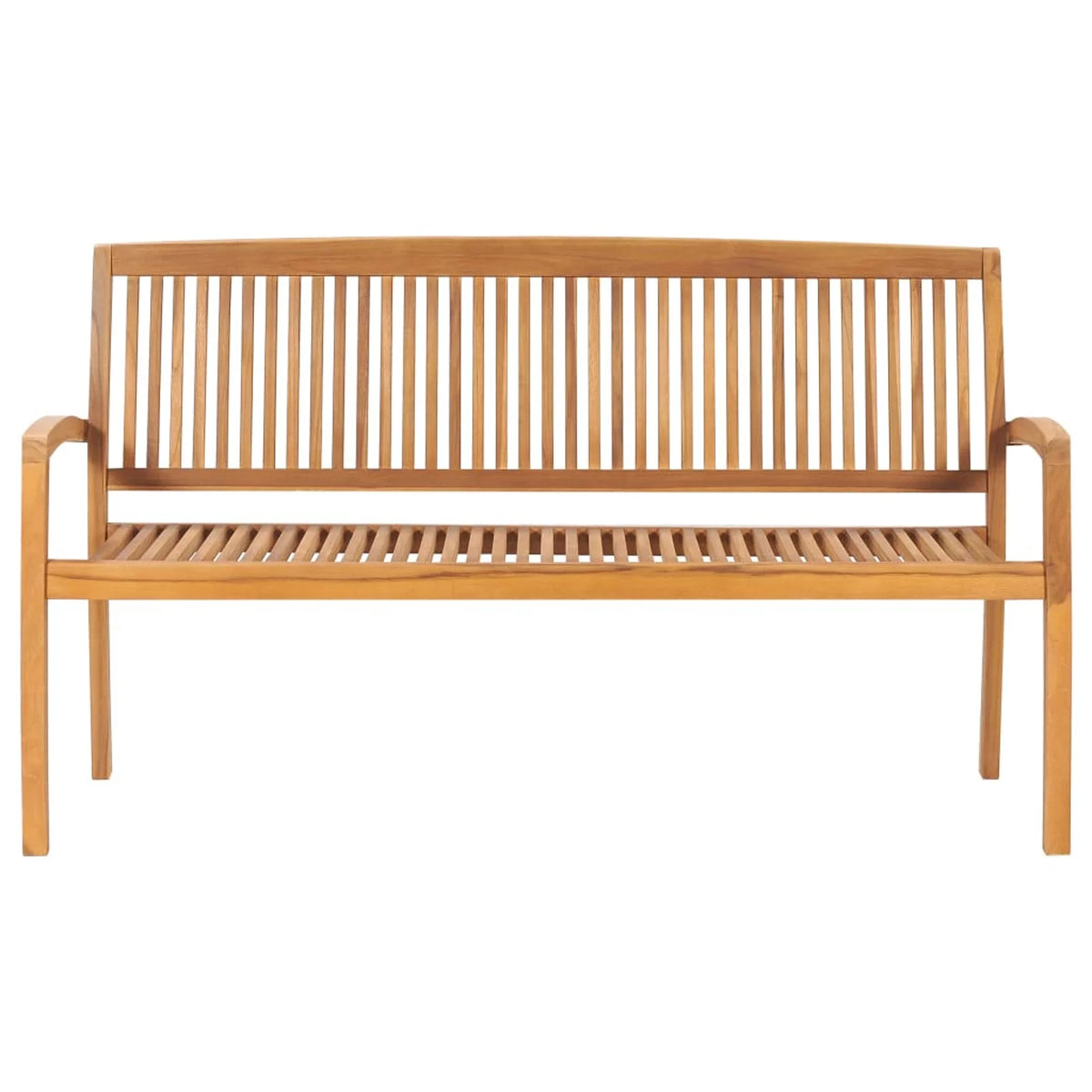 Black Cushion Teak Wood Garden Bench F1332