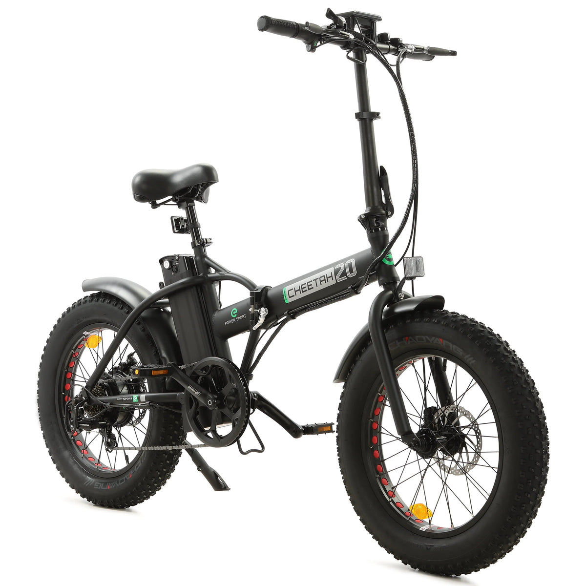 20 Folding Electric Bike Fat Tire 48V 500W Black N45709