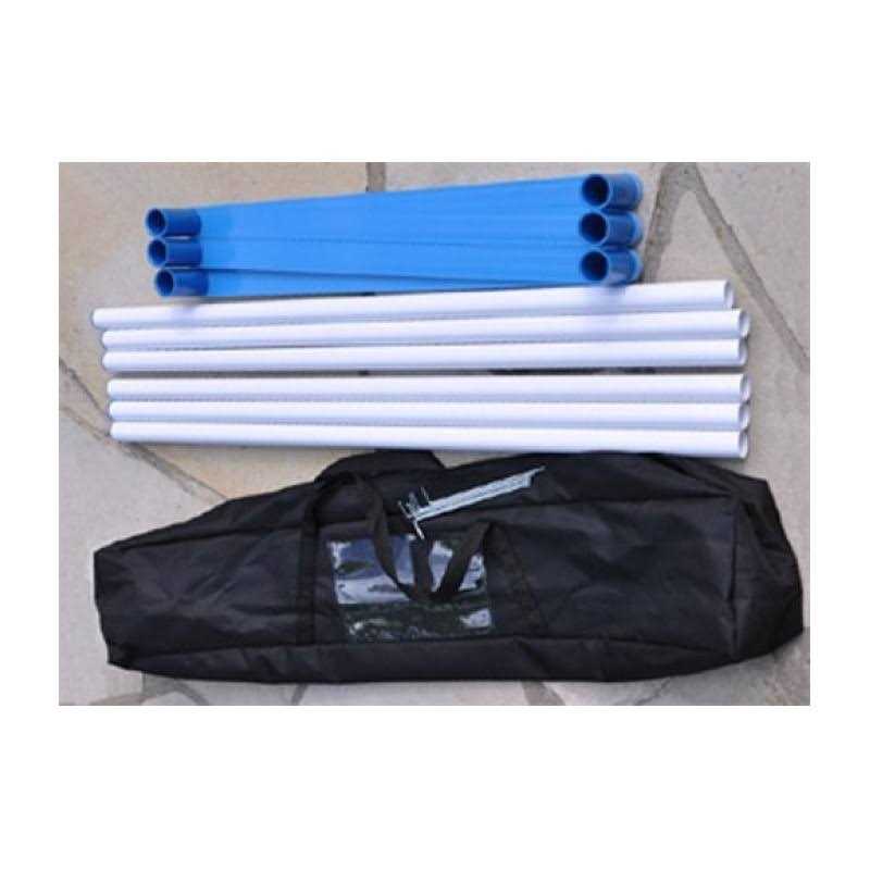 Adjustable 6 Pole Set with Carrying Case and Grass Stakes U289735