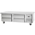 74" Four Drawer Stainless Steel Refrigerated Chef Base Q297403