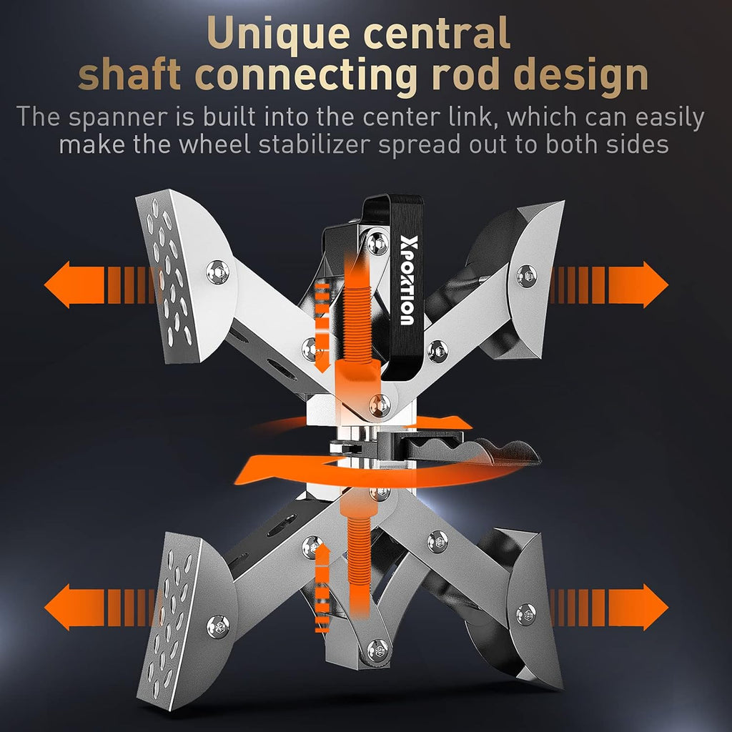 X-Shaped Wheel Stabilizer, 2 Sets Rust-Proof Wheel Chocks E83536