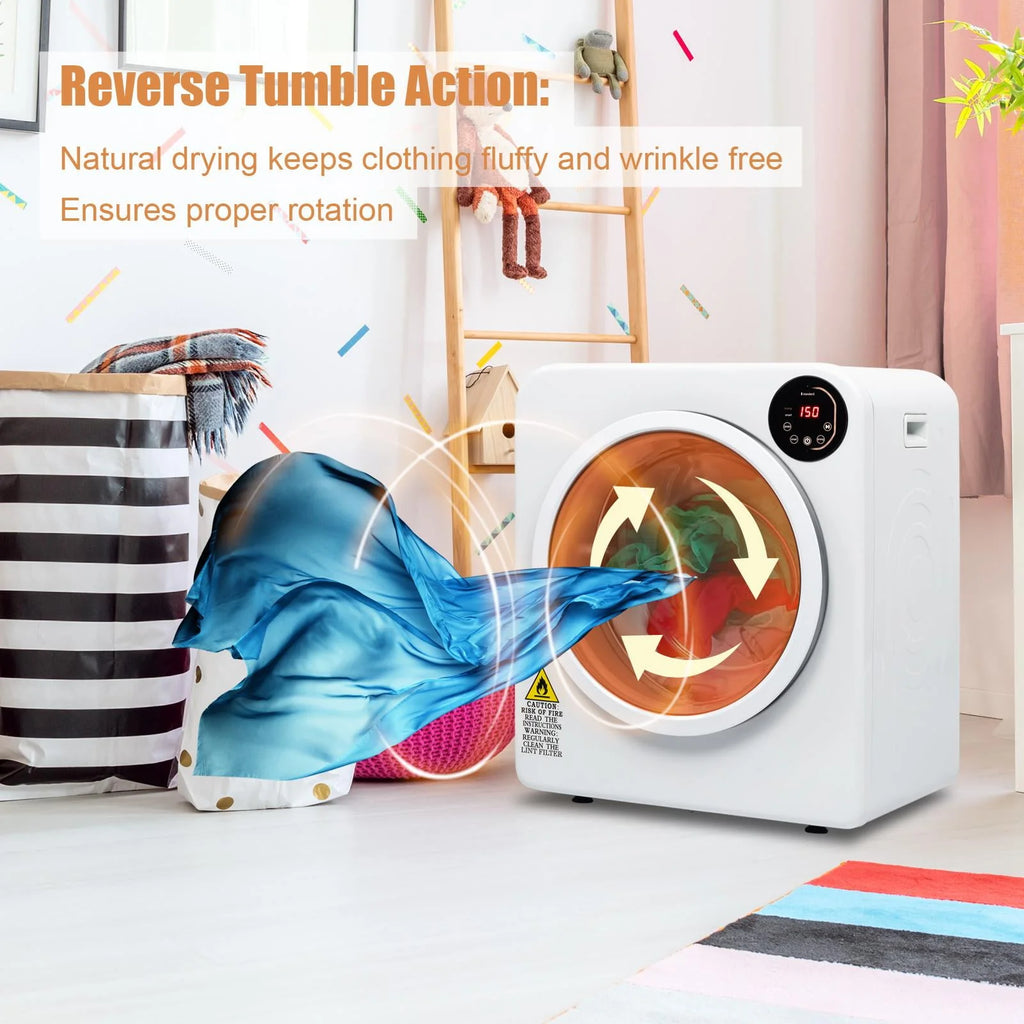 Electric Portable Laundry Dryer 13.2LBS White J24863