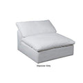 White Water-Resistant Slipcover for Armless Modular Chair V32546