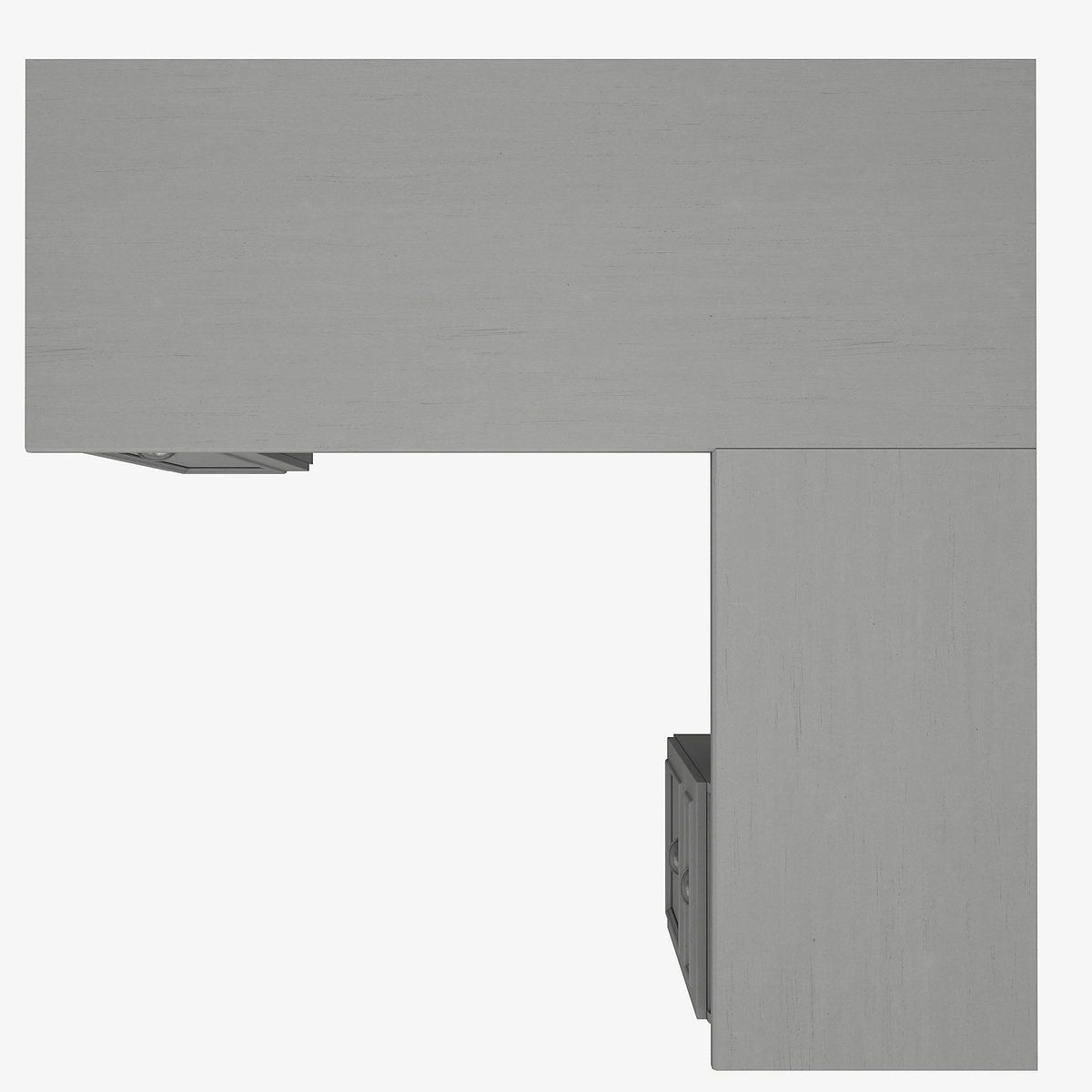 L-Shaped Desk and Storage Cabinet N77352