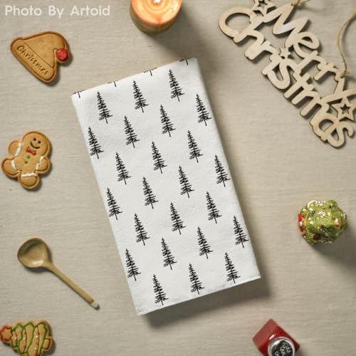 Beige Christmas Kitchen Dish Towels Set of 2 M6339
