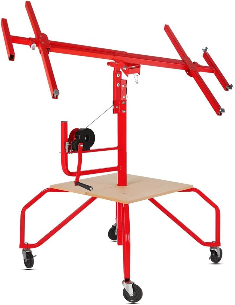 Drywall Lift Rolling Panel Hoist Jack Lifter 11FT P504324