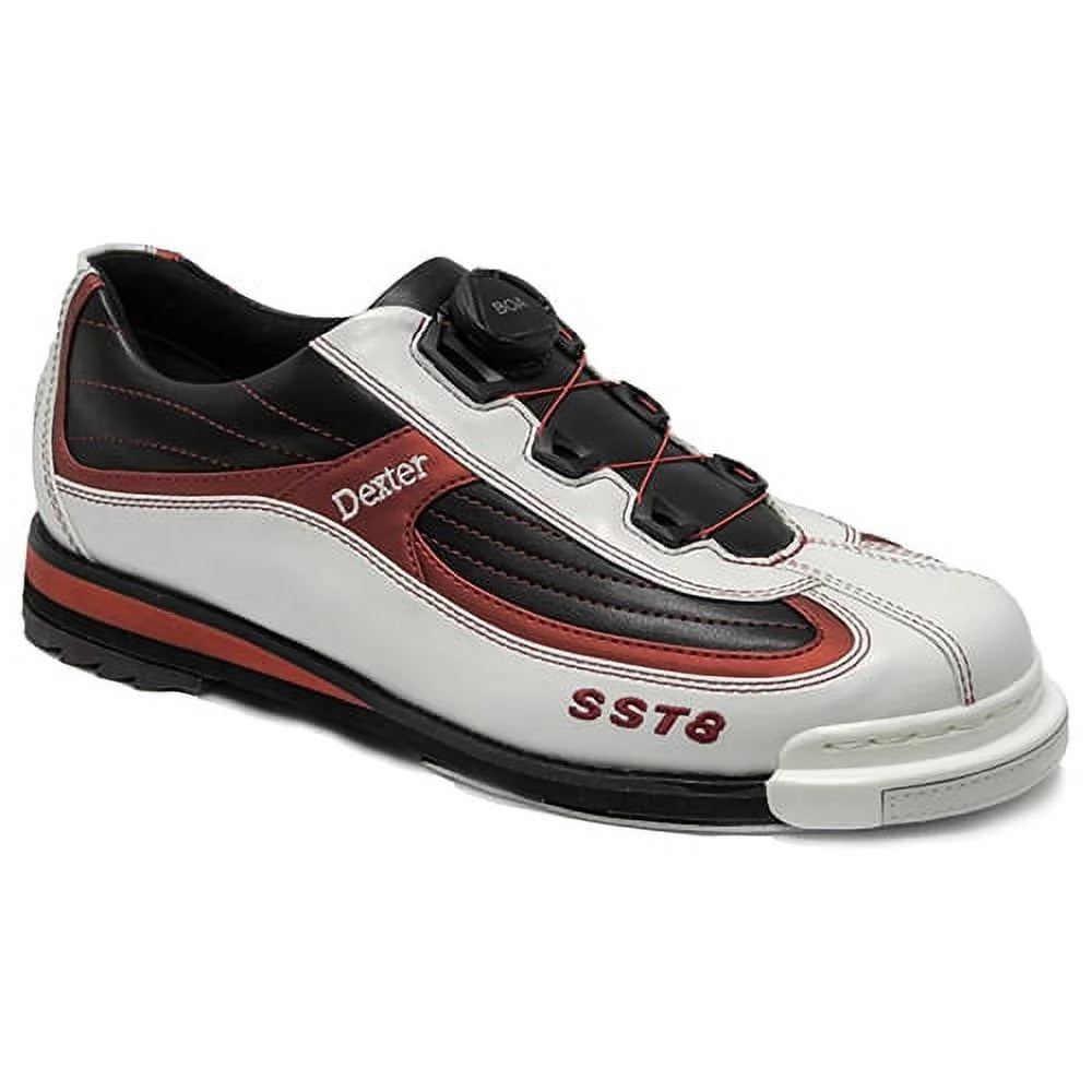 Mens White Black Red Bowling Shoes W545