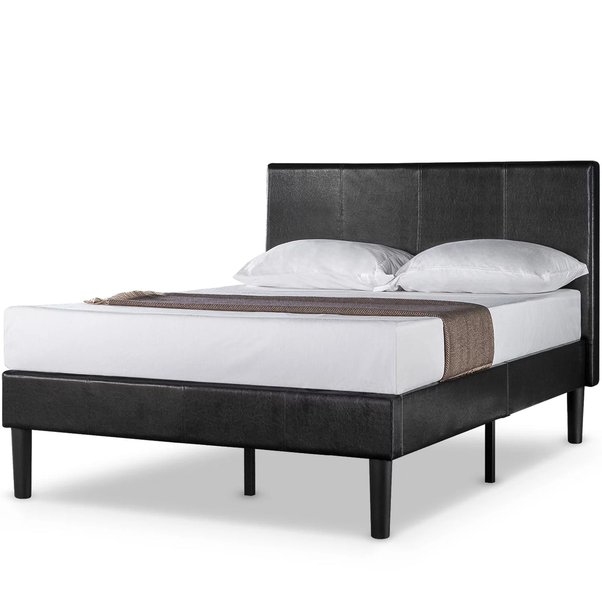 Queen Faux Leather Platform Bed Frame Q2200