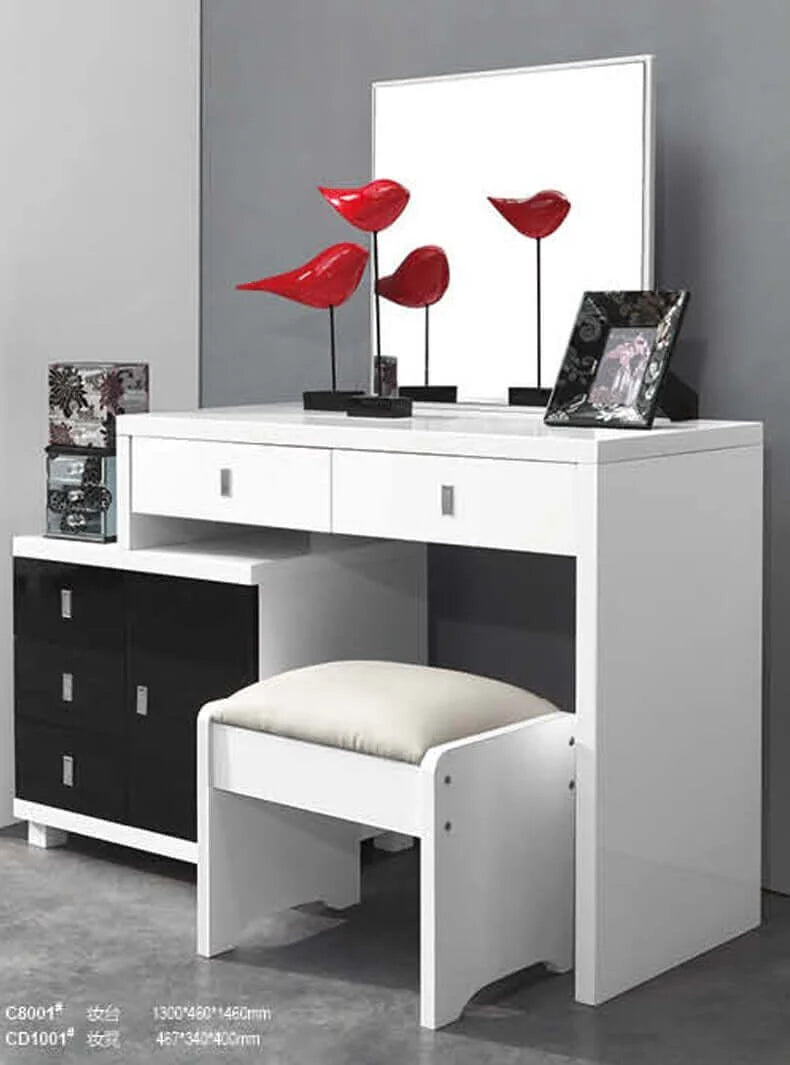 King Size Bed Nightstand Dresser Wardrobe S467