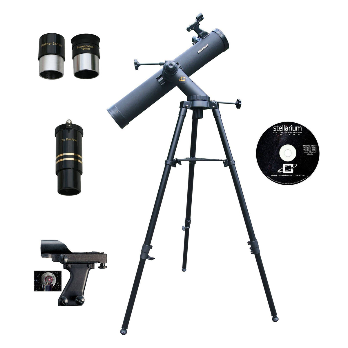 Reflector Telescope with Tripod 102mm 2 Pack W8868
