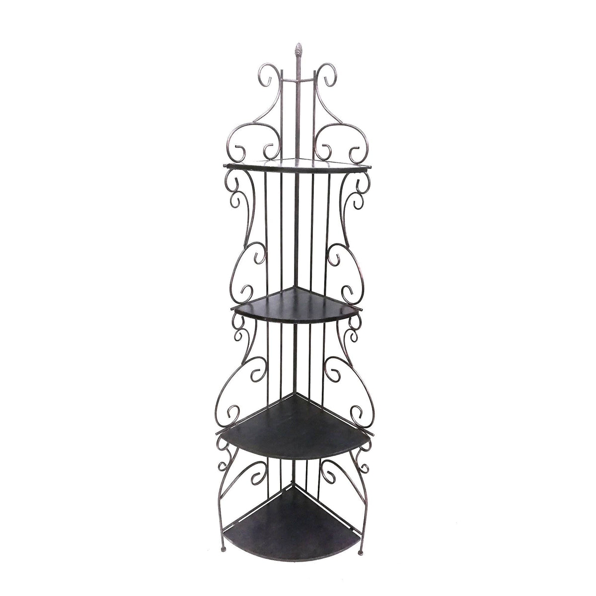 Four Tier Metal Corner Shelf Bookcase I56653