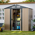 6 x 4 FT Waterproof Metal Outdoor Storage Shed F5684