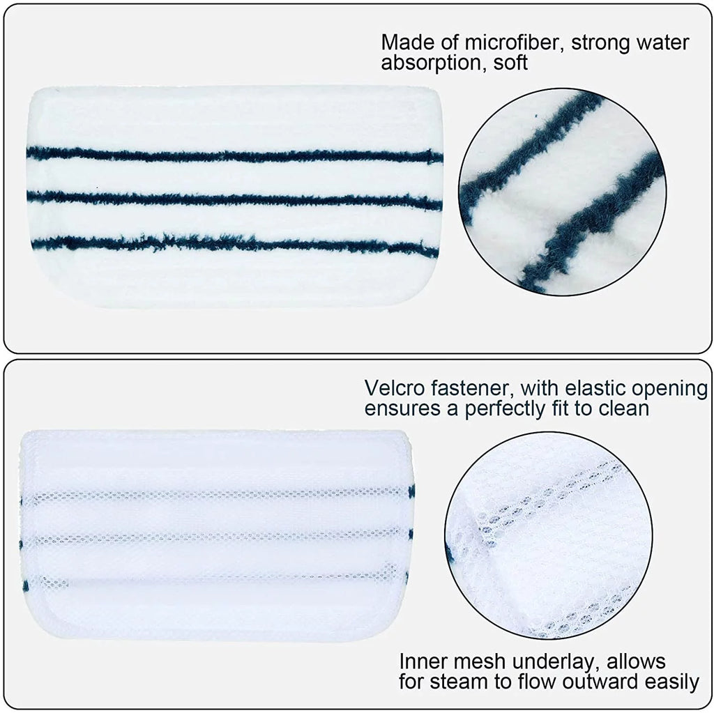 8 Pack Replacement Steam Mop Pads Q340