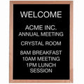 Wood and Felt Changeable Letter Board W89555