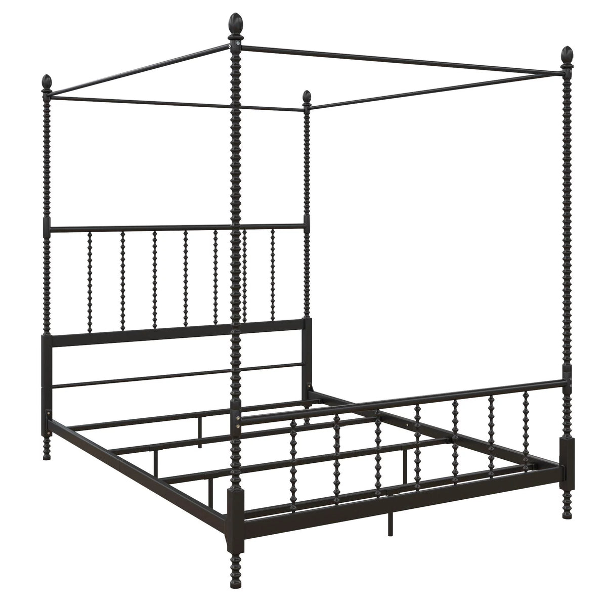 White Queen Canopy Poster Bed Frame Y499767