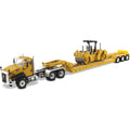 Day Cab with Lowboy Trailer & Vibratory Asphalt Compactor 2 PC Set 1/50 K32373