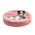 Velvet Faux Fur Hooded Donut Bed Y2760