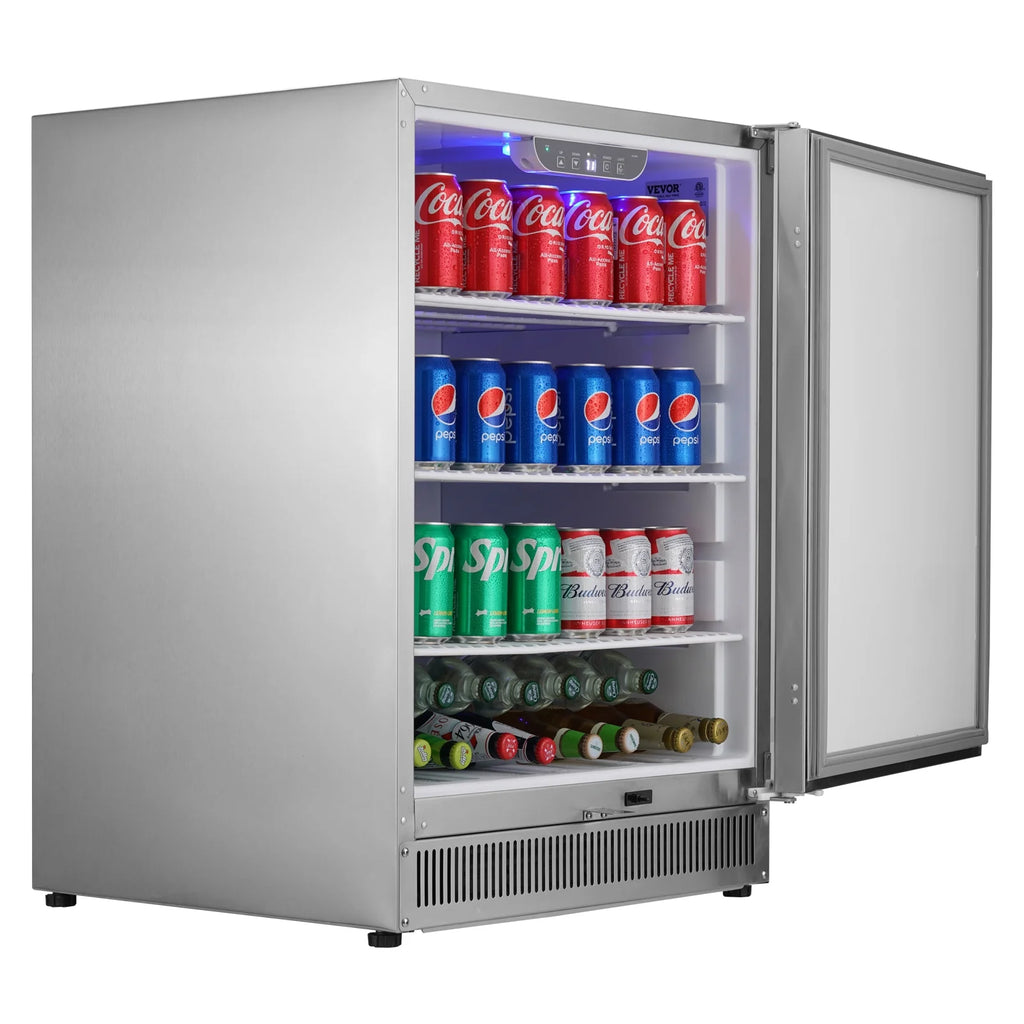 24 Outdoor Beverage Refrigerator 185QT Stainless Steel B279363