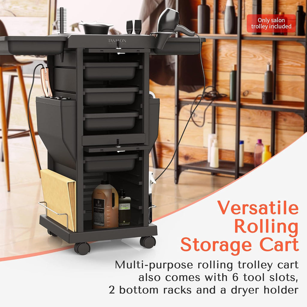 Salon Trolley Cart with 6 Trays Y641739