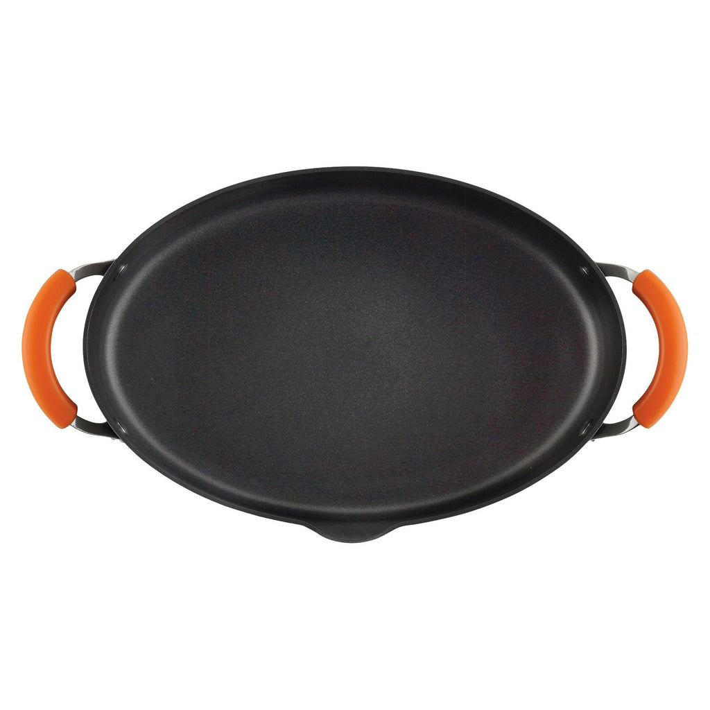 Hard-Anodized Nonstick 8-Quart Covered Oval Pasta Pot N738037