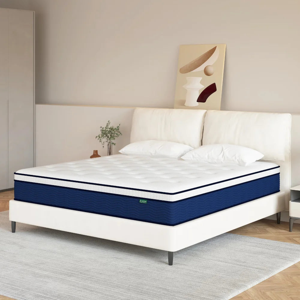 King Size 12 inch Gel Memory Foam Hybrid Mattress X6701