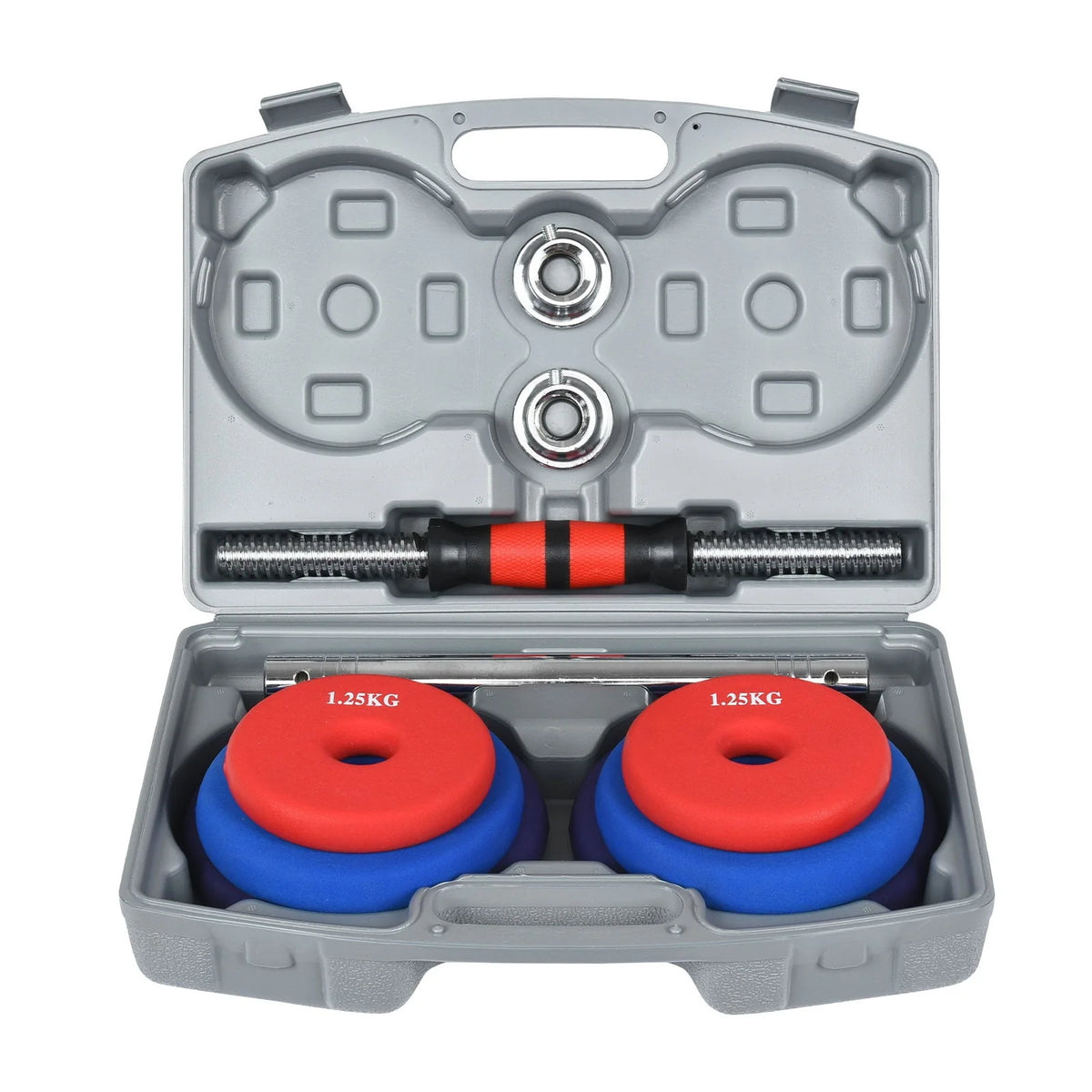 Adjustable Dumbbells 30KG/66LBS Convertible To Barbell U839547