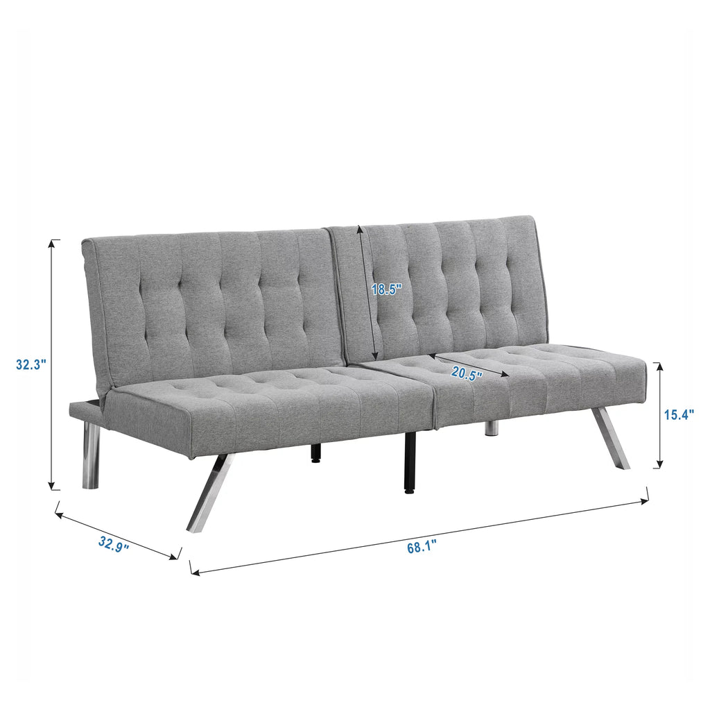 Gray Fabric Sofa Bed O5213