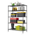 Steel 5-Tier Storage Shelf Unit Black X360