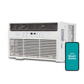 8,000 BTU 115V Smart Window Air Conditioner with Remote, White J510