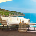 3-piece Woven Outdoor Sectional Sofa Set T817