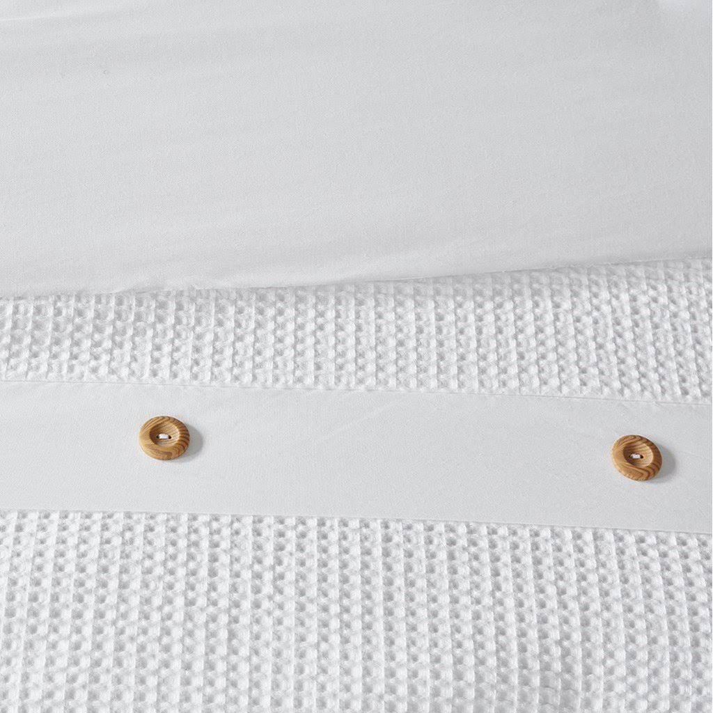3 Piece Cotton Waffle Weave Duvet Cover Set Z2898
