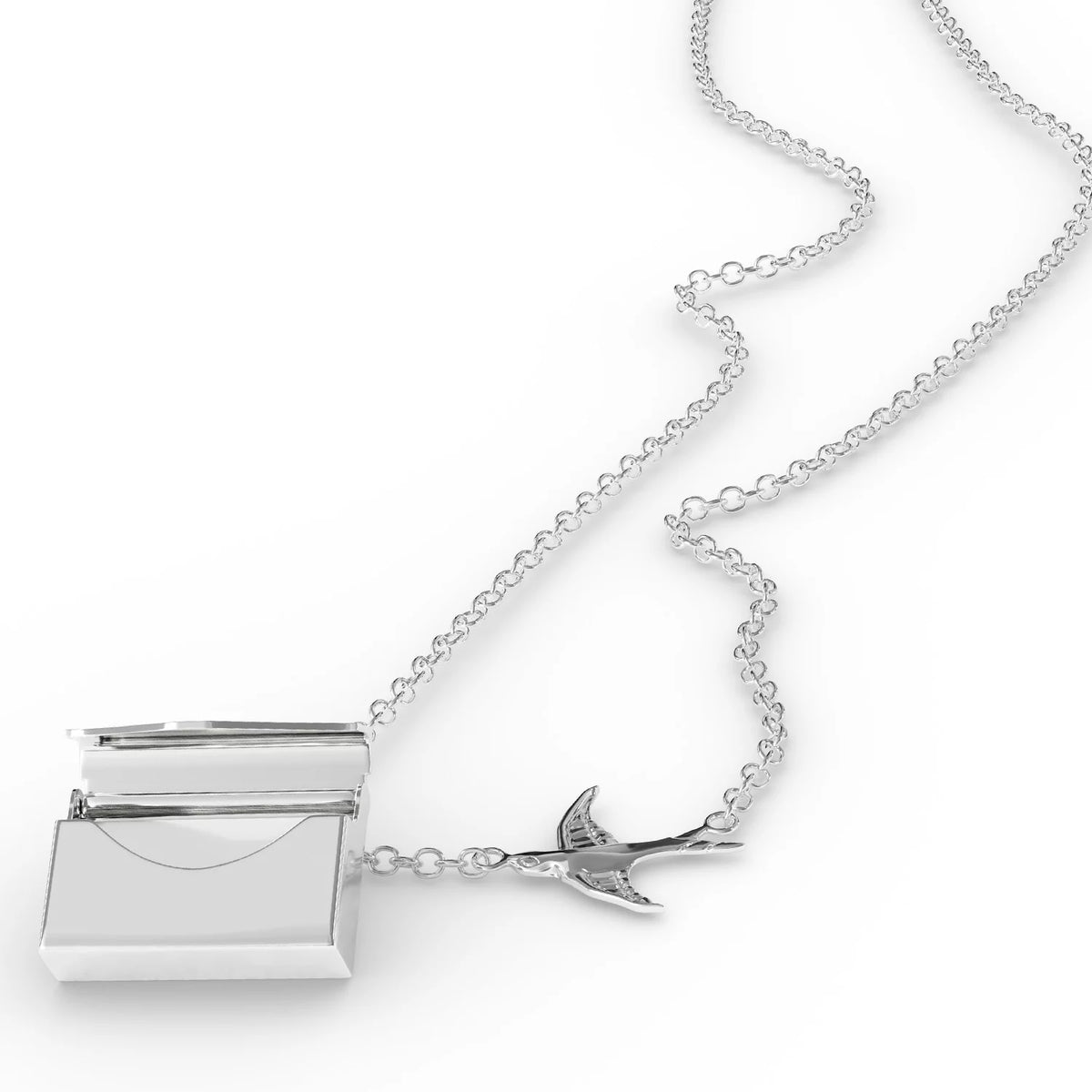 Silver Locket Necklace A835742